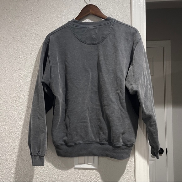 Anine Bing Los Angeles washed black Ramona sweatshirt  Crewneck Sweater S - Picture 7 of 16